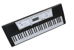 Muziek maken op een keyboard kan bij De vrolijke noot, de muziekgroep van STAK